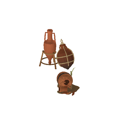 Low-poly Props 3D model: Amphora Cluster