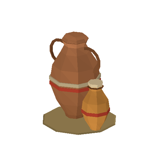 Low-poly Props 3D model: Amphora