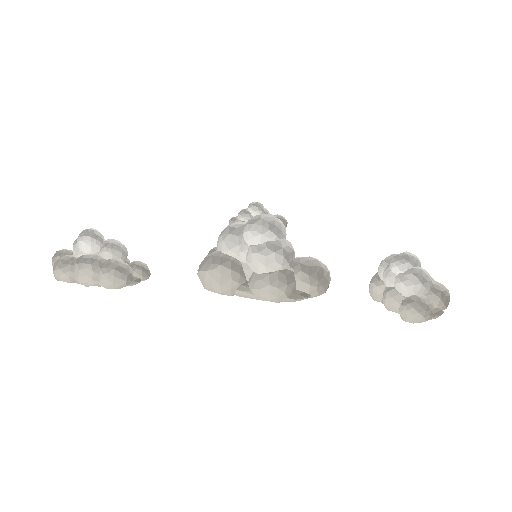 Low-poly Sky 3D model: Autumn Cloud Set
