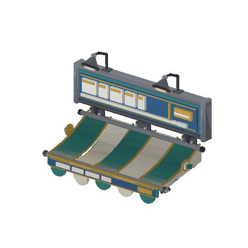 Low-poly Signage 3D model: Awning Sign 01