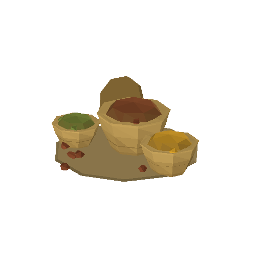 Low-poly Props 3D model: Basket Set