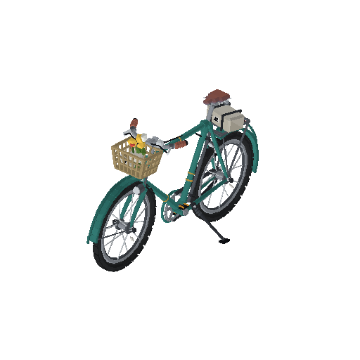 Low-poly Vehicles 3D model: Bicycle 01