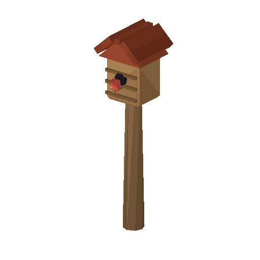 Low-poly Props 3D model: Birdhouse 01