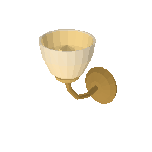 Low-poly Interiors 3D model: Bookshop Wall Sconce