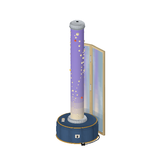 Low-poly Assistive Devices 3D model: Sensory Bubble Tube