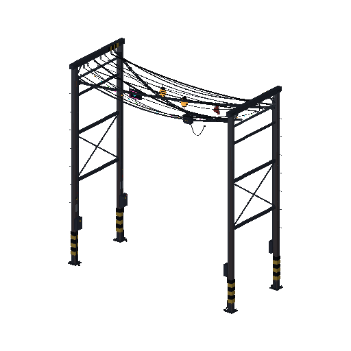 Low-poly Theme-Special 3D model: Cable Canopy