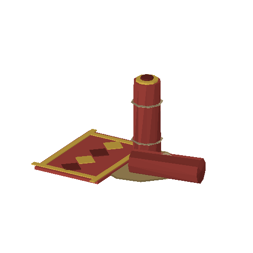 Low-poly Props 3D model: Carpet Roll