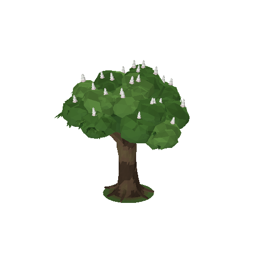 Low-poly Nature 3D model: Chestnut Tree 01