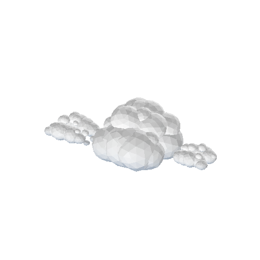 Low-poly Sky 3D model: Cloud Set 01
