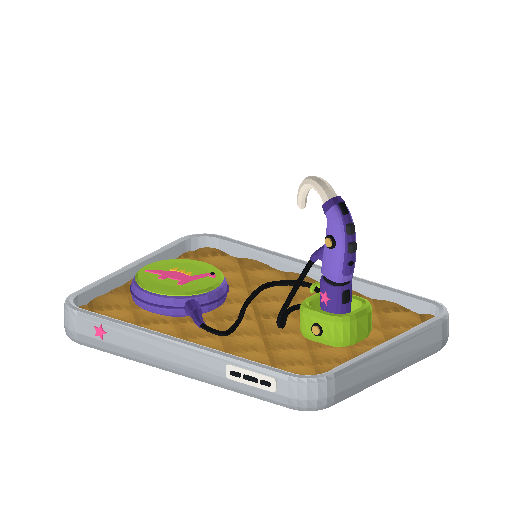 Low-poly Assistive Devices 3D model: Cochlear Implant Processor