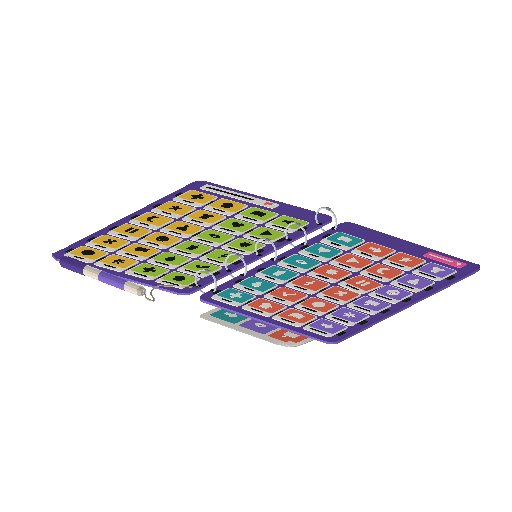Low-poly Assistive Devices 3D model: Picture Communication Board
