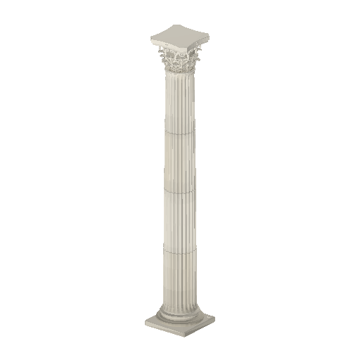 Low-poly Monuments 3D model: Corinthian Column