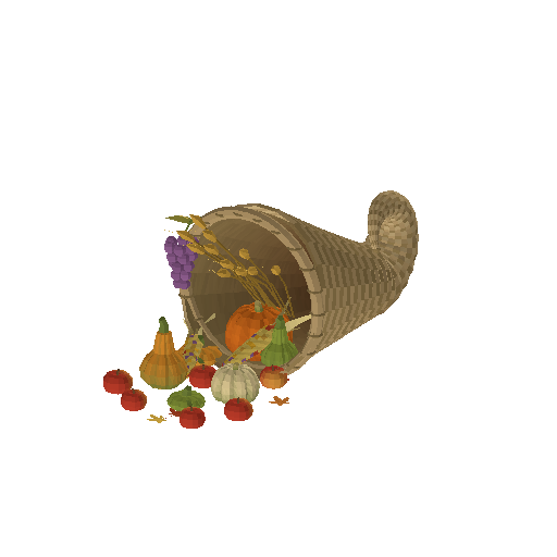 Low-poly Props 3D model: Cornucopia