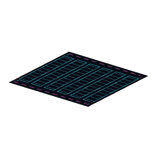 Low-poly Roads 3D model: Crosswalk Holo Tile