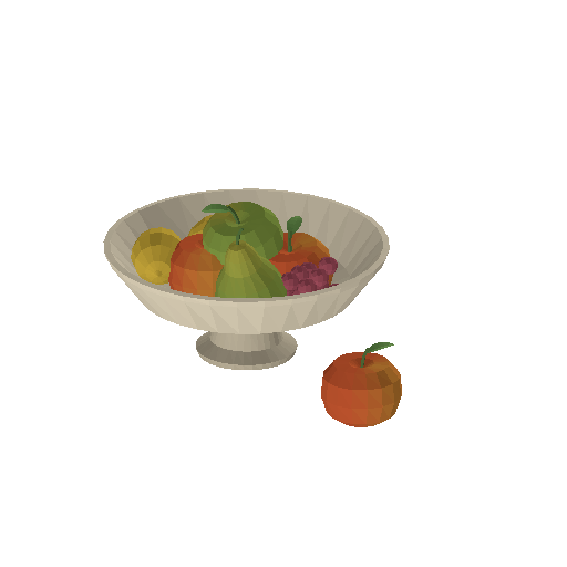 Low-poly Interiors 3D model: Dining Fruit Bowl