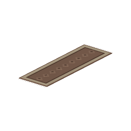 Low-poly Interiors 3D model: Dining Runner Rug