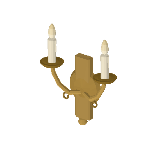 Low-poly Interiors 3D model: Dining Wall Sconce