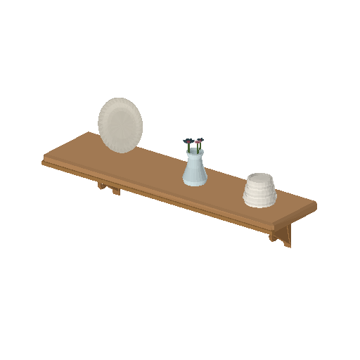 Low-poly Interiors 3D model: Dining Wall Shelf