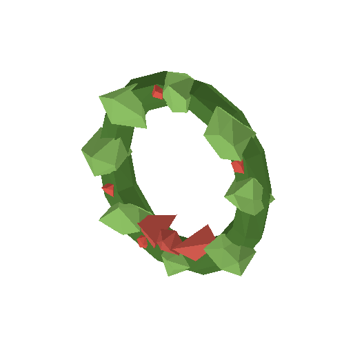 Low-poly Cozy Signature 3D model: Door Wreath 01