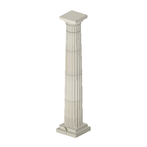 Low-poly Monuments 3D model: Doric Column