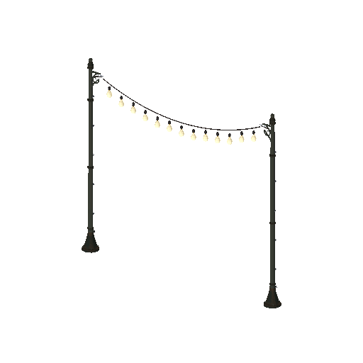 Low-poly Monuments 3D model: Festoon Garland 01