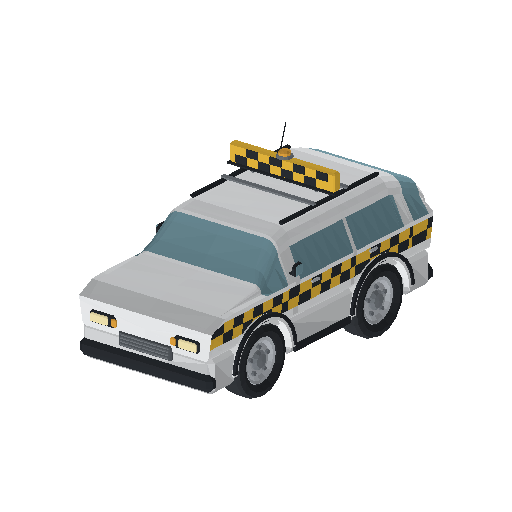 Low-poly Vehicles 3D model: Follow Me Car