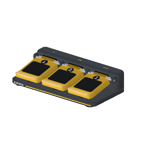 Low-poly Inclusive Play & Gaming 3D model: Foot Pedal Switch