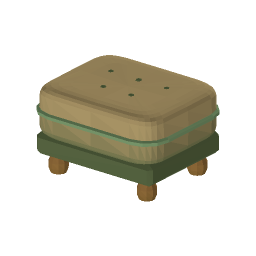 Low-poly Interiors 3D model: Footstool