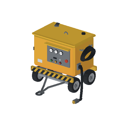 Low-poly Props 3D model: Ground Power Unit