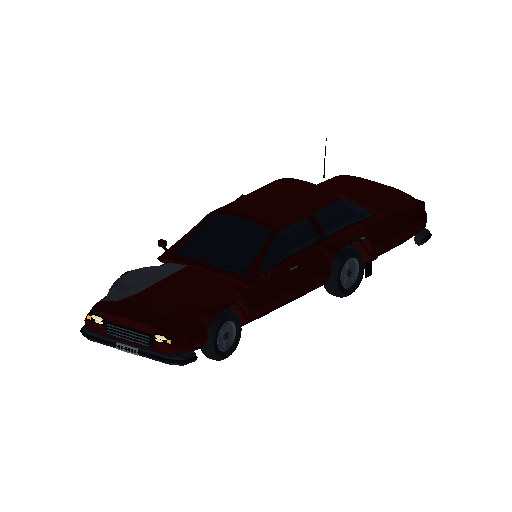 Low-poly Vehicles 3D model: Ground Sedan