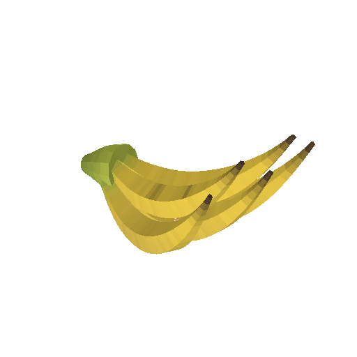Low-poly Interiors 3D model: Bananas