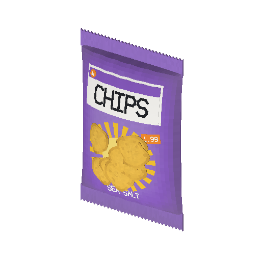 Low-poly Interiors 3D model: Chips