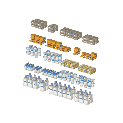 Low-poly Interiors 3D model: Fill Dairy