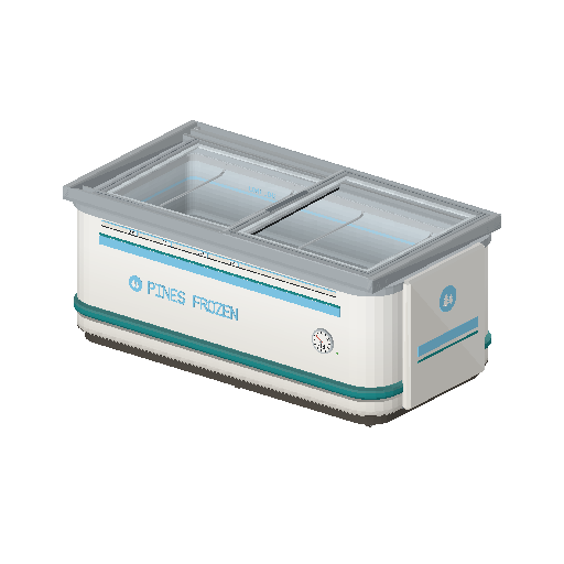 Low-poly Interiors 3D model: Freezer Chest
