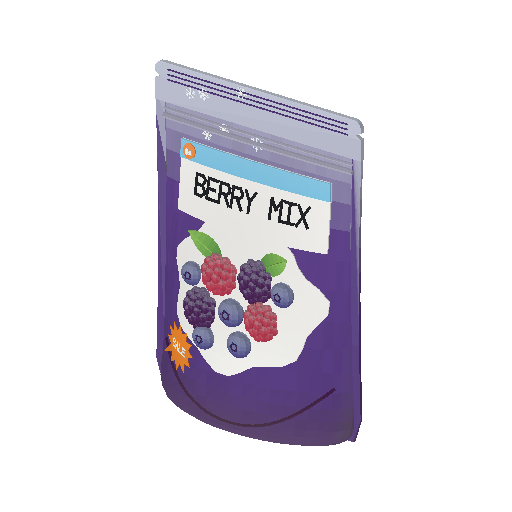 Low-poly Interiors 3D model: Frozen Berries