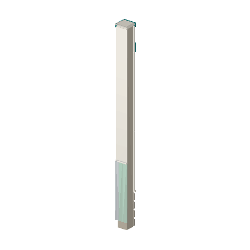 Low-poly Interiors 3D model: Wall End Post