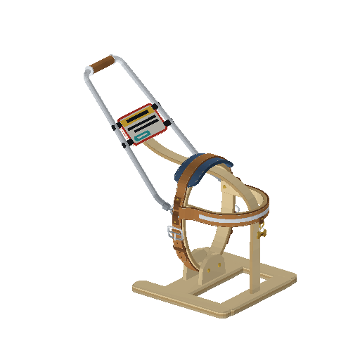 Low-poly Assistive Devices 3D model: Guide Dog Harness