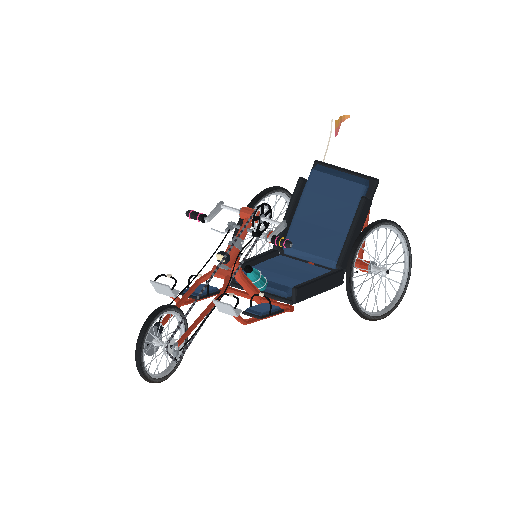 Low-poly Vehicles 3D model: Handcycle