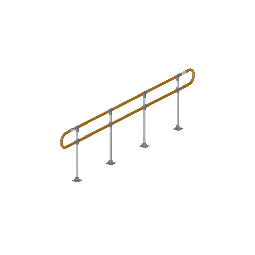 Low-poly Accessible Built Environment 3D model: Handrail Run