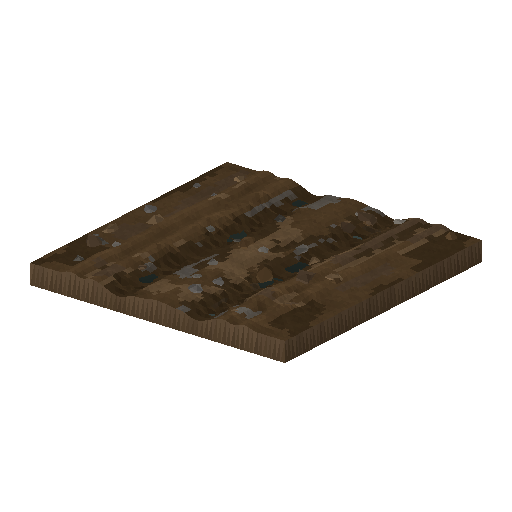 Low-poly Roads 3D model: Haul Road Straight Tile
