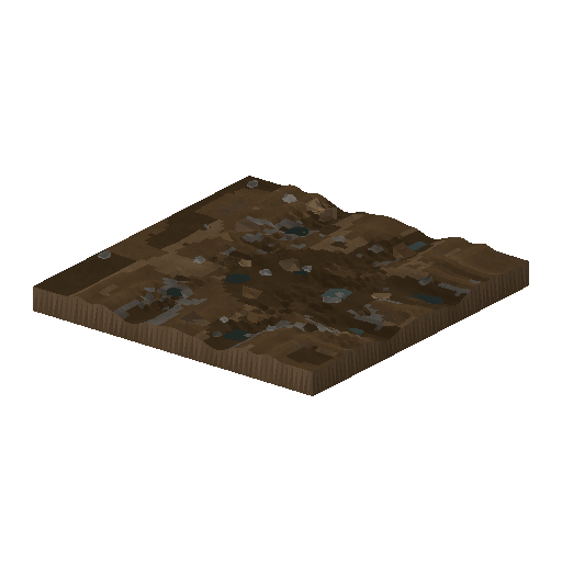 Low-poly Roads 3D model: Haul Road T Tile