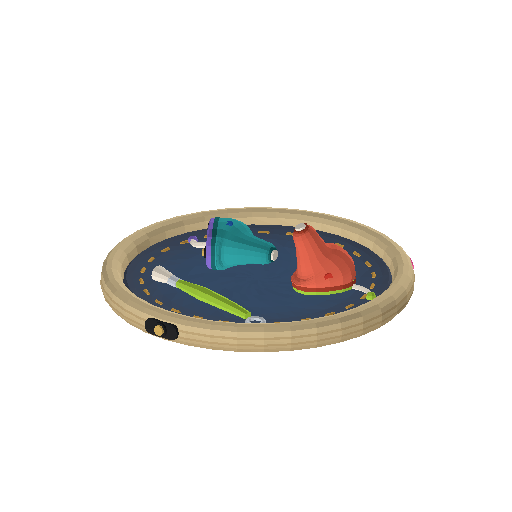 Low-poly Assistive Devices 3D model: In-the-Ear Hearing Aid
