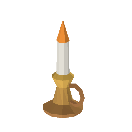 Low-poly Interiors 3D model: Int Candle 01