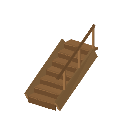 Low-poly Interiors 3D model: Int Stairs 01