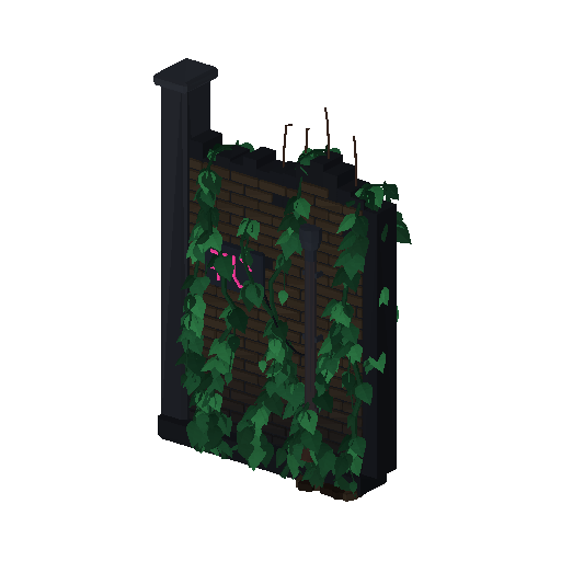 Low-poly Nature 3D model: Kudzu Wall Panel