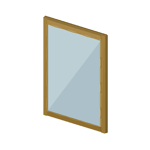 Low-poly Interiors 3D model: Large Mirror