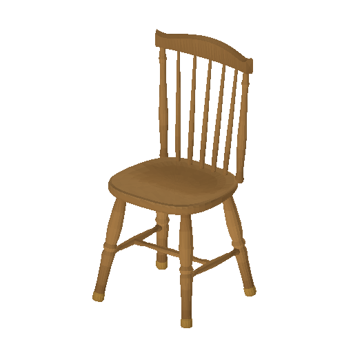 Low-poly Interiors 3D model: Library Chair