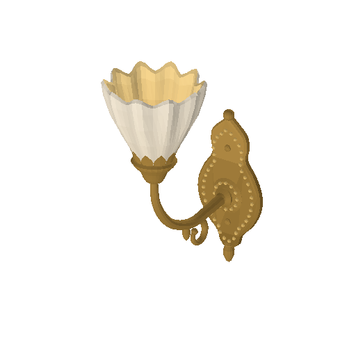 Low-poly Props 3D model: Library Wall Sconce