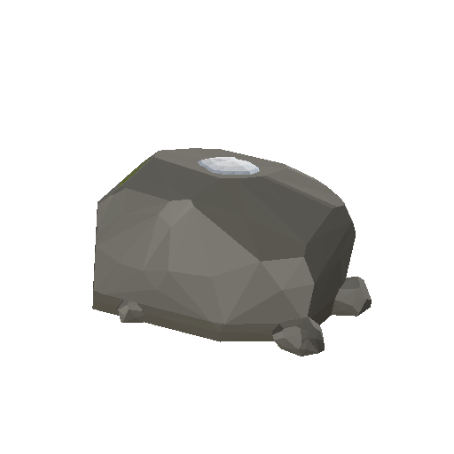Low-poly Rocks 3D model: Moraine Boulder