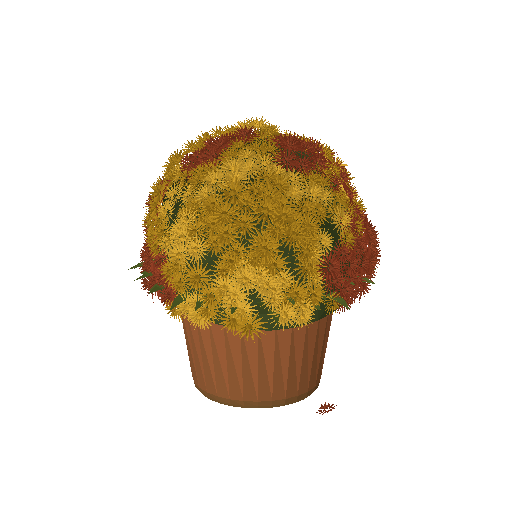 Low-poly Props 3D model: Mums In Pot